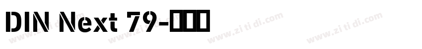 DIN Next 79字体转换